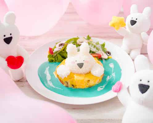 渋谷に「すこぶる動くウサギ」コラボカフェ、パステルカラーのゆめかわメニュー勢揃い