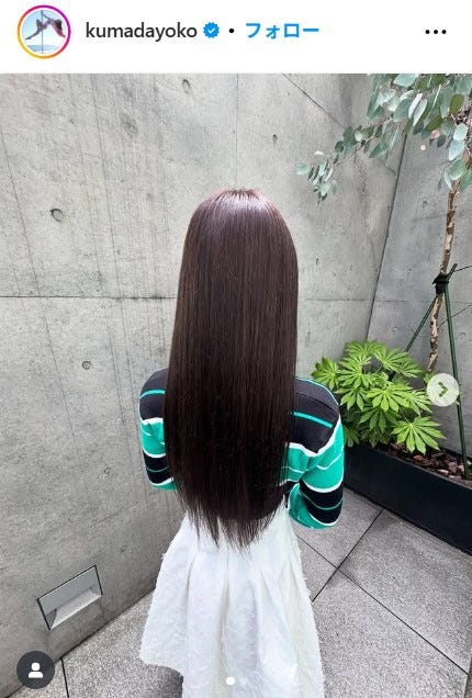 熊田曜子Instagramより