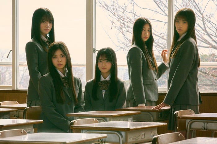 乃木坂46・6期生 春組(左から)海邉朱莉、長嶋凛桜、瀬戸口心月、川端晃菜、矢田萌華(提供写真)