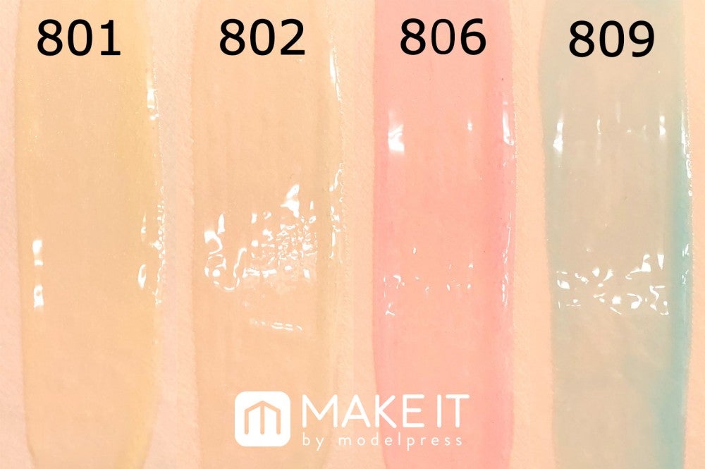 ロレアル　パリ／ユイルカレス／（左から）801 イエロー、802 ライム、806 ピンク、809　ブルー (C)メイクイット