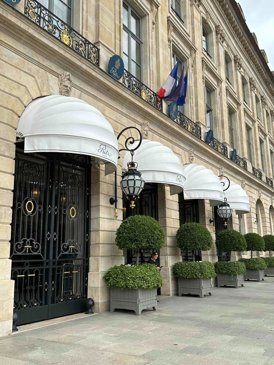 ヴァンドーム広場に位置している「リッツ・パリ」