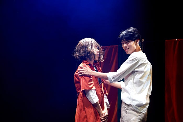 「浅草軽演劇集団・ウズイチ」の第2期公演『シャフ』初日の様子(提供写真)