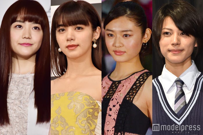 左から:松井愛莉、池田エライザ、古畑星夏、春川芽生(C)モデルプレス