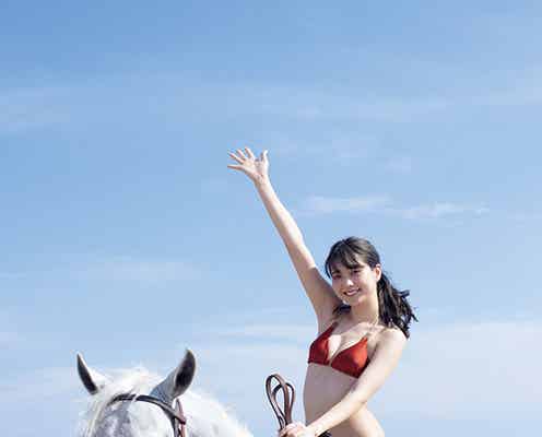 夢アド・山口はのん、水着で美脚全開 長年の夢叶える