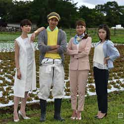 左より：りょう、向井理、相武紗季、松岡茉優（C）日本テレビ