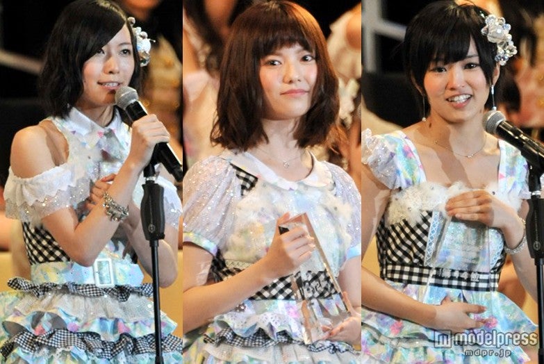 次のAKB48を引っ張るメンバーの順位にも期待（左から）松井珠理奈、島崎遥香、山本彩／写真は第5回選抜総選挙より
