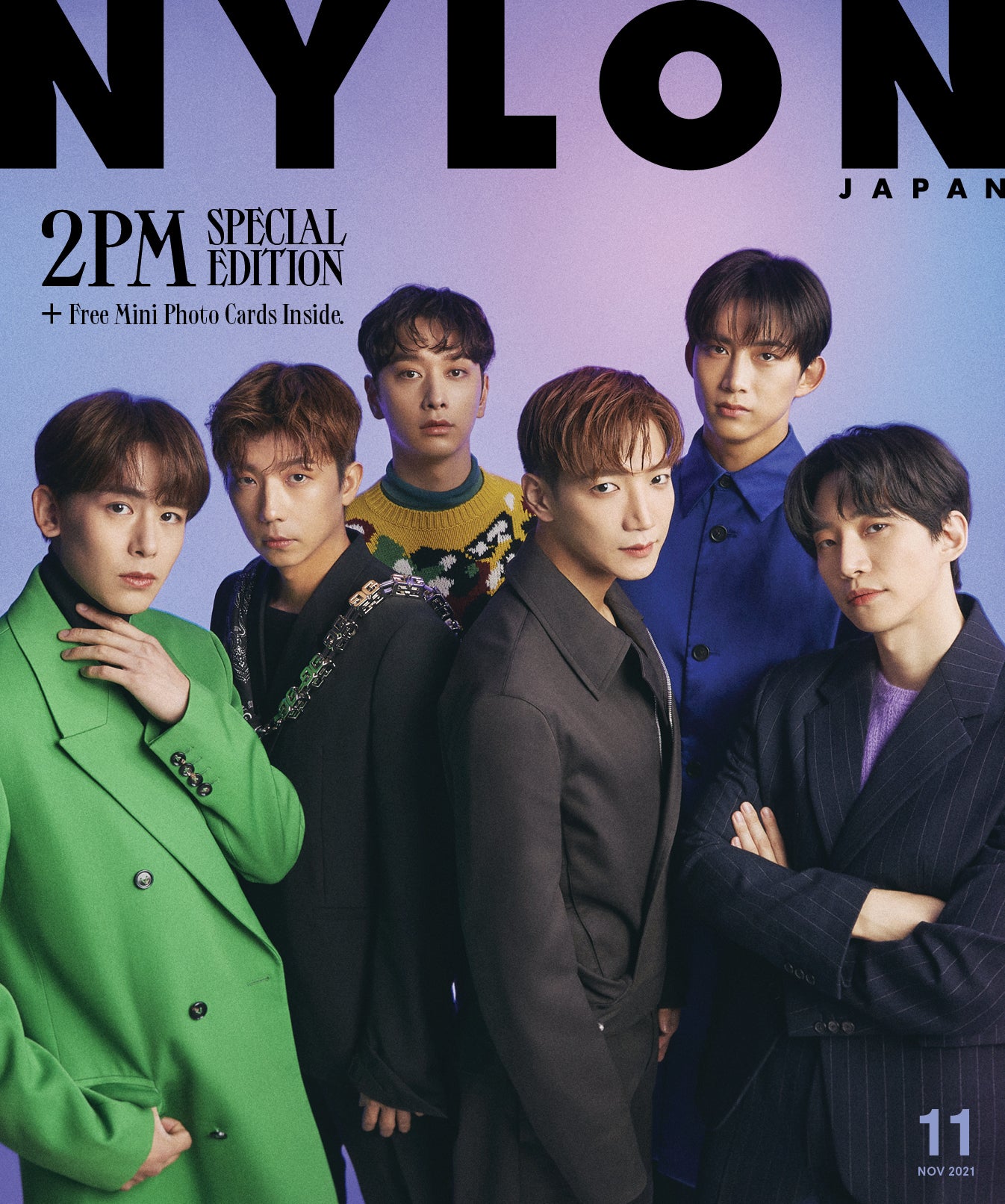 「NYLON JAPAN 2021年11月号 SPECIAL EDITION」（カエルム、9月28日発売）表紙：2PM（C）NYLON JAPAN