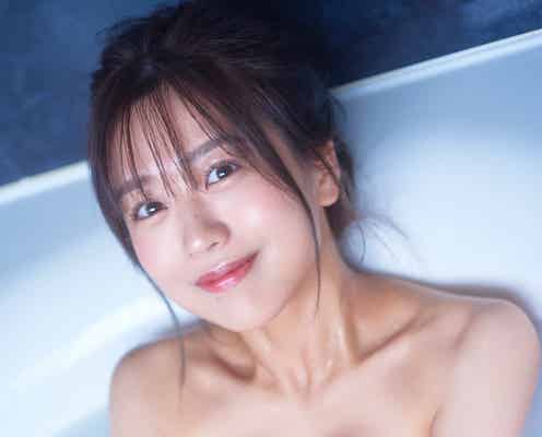 AKB48篠崎彩奈、入浴タイムの艷やか美バスト披露