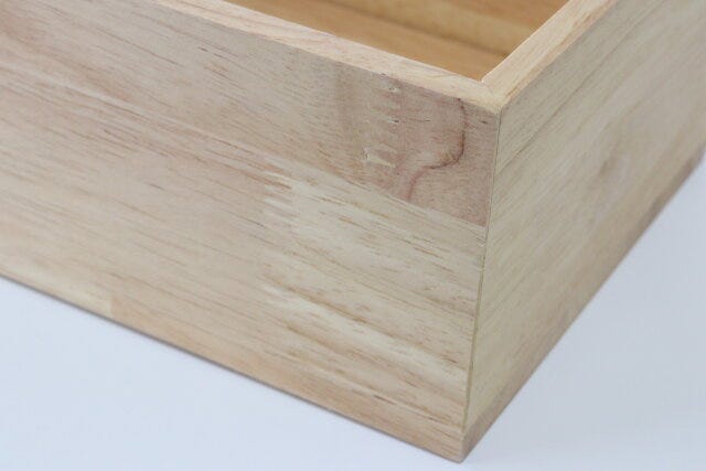 木製ティッシュボックス　素材