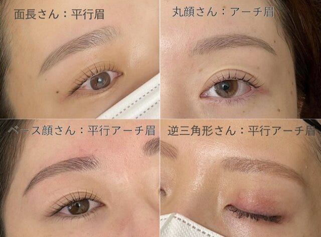 顔の形　それぞれに合う眉