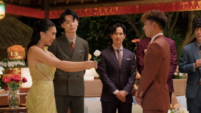 武井亜樹、梅谷悠太郎『バチェロレッテ・ジャパン』シーズン3エピソード2(C)2024 Warner Bros. International Television Production Limited. All Rights Reserved