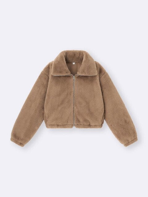 2025gu大人女性おすすめフラッフィーブルゾン