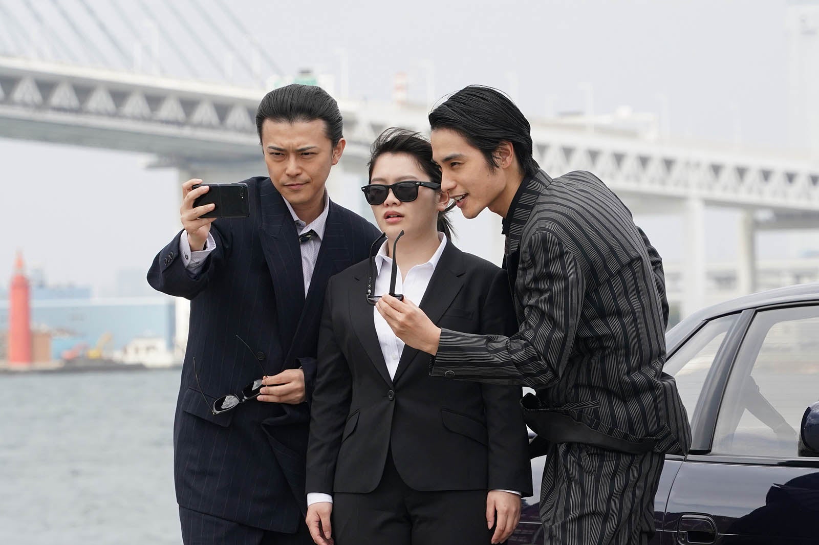 勝地涼、富田望生、中村蒼「ネメシス」第6話より（C）日本テレビ