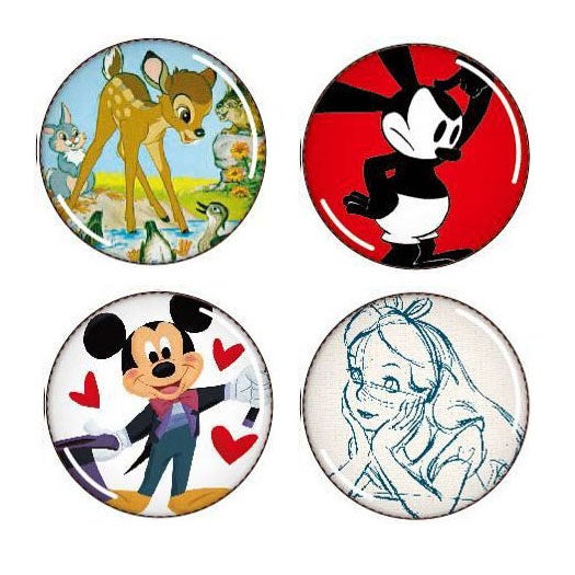 「表参道原宿DREAM TOGETHER プロジェクト2012」のオリジナル缶バッジイメージ(C)Disney