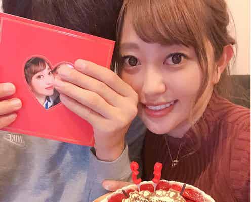 菊地亜美、夫の誕生日を祝福 ラブラブ2ショットに反響