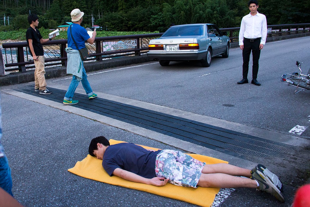 映画「森山中教習所」メイキングカット（C）2016 真造圭伍・小学館／「森山中教習所」製作委員会