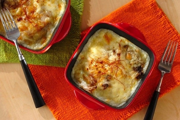 餃子の中華風長芋グラタン