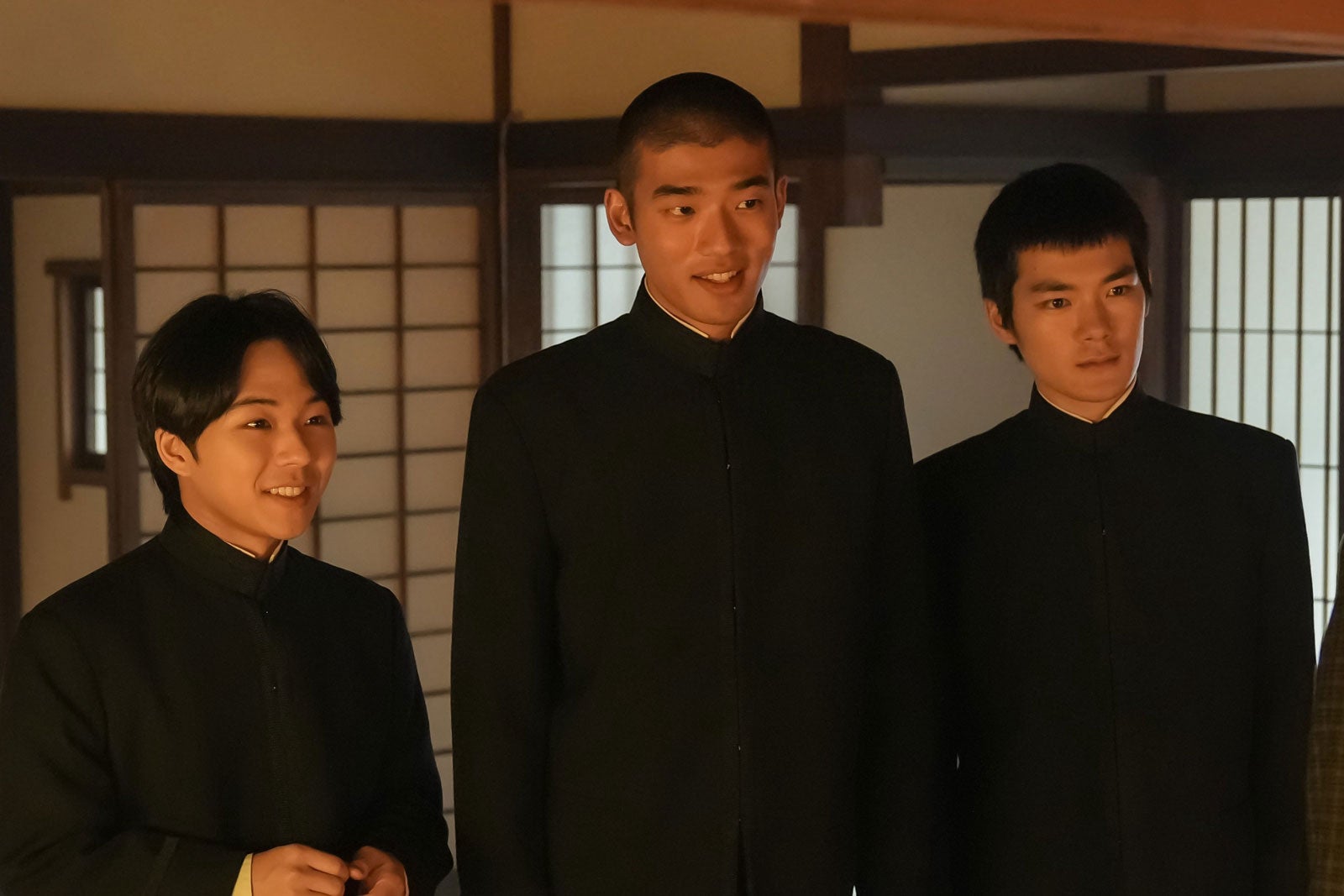 下川恭平、日高由起刀、杉田雷麟「ばけばけ」第40話（C）NHK