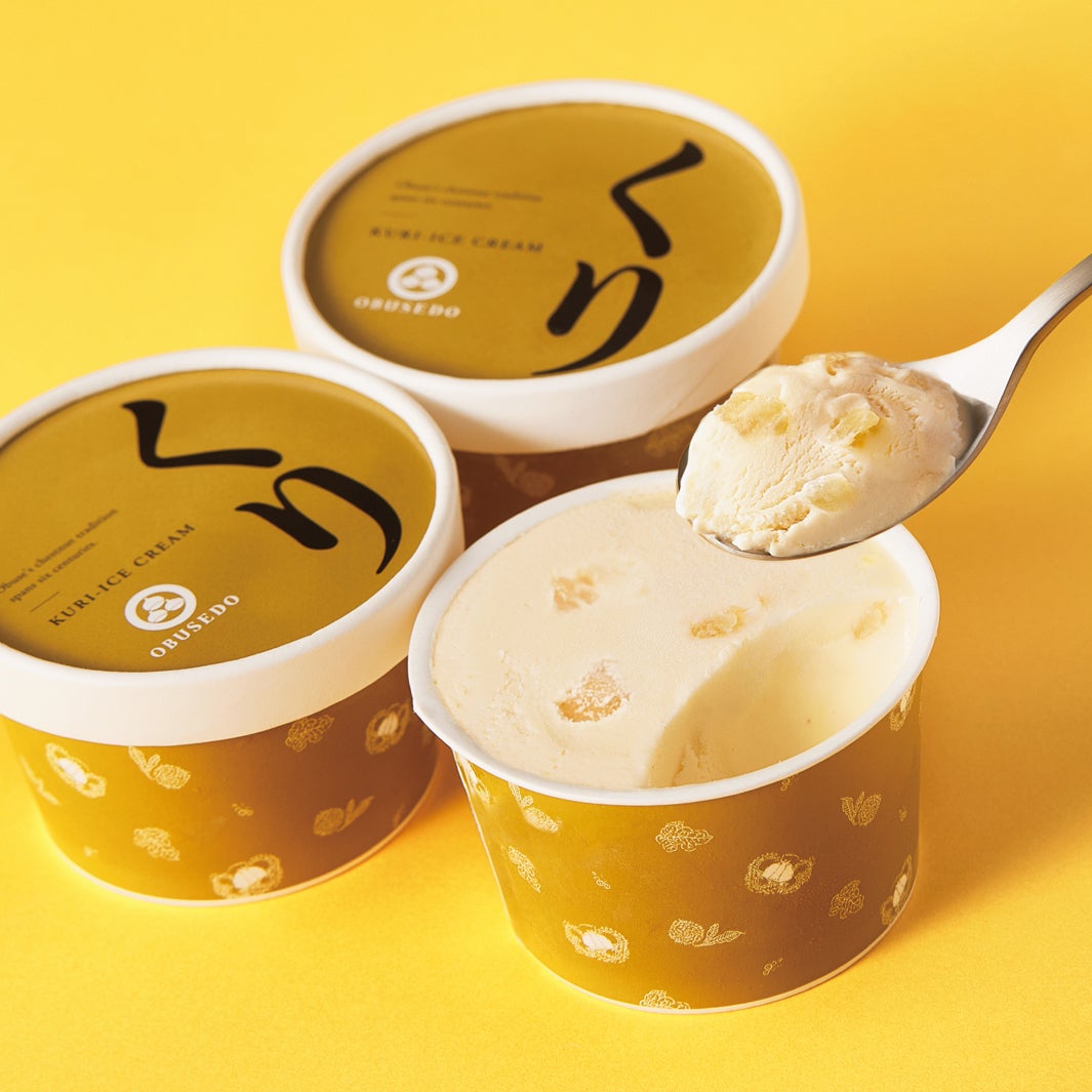 菓子の記録帖「栗アイスクリーム(小布施堂)」411 円（提供画像）