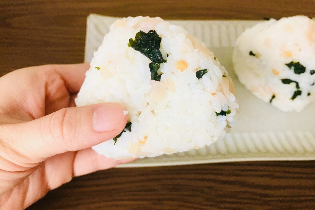 わかめと新生姜のおにぎり