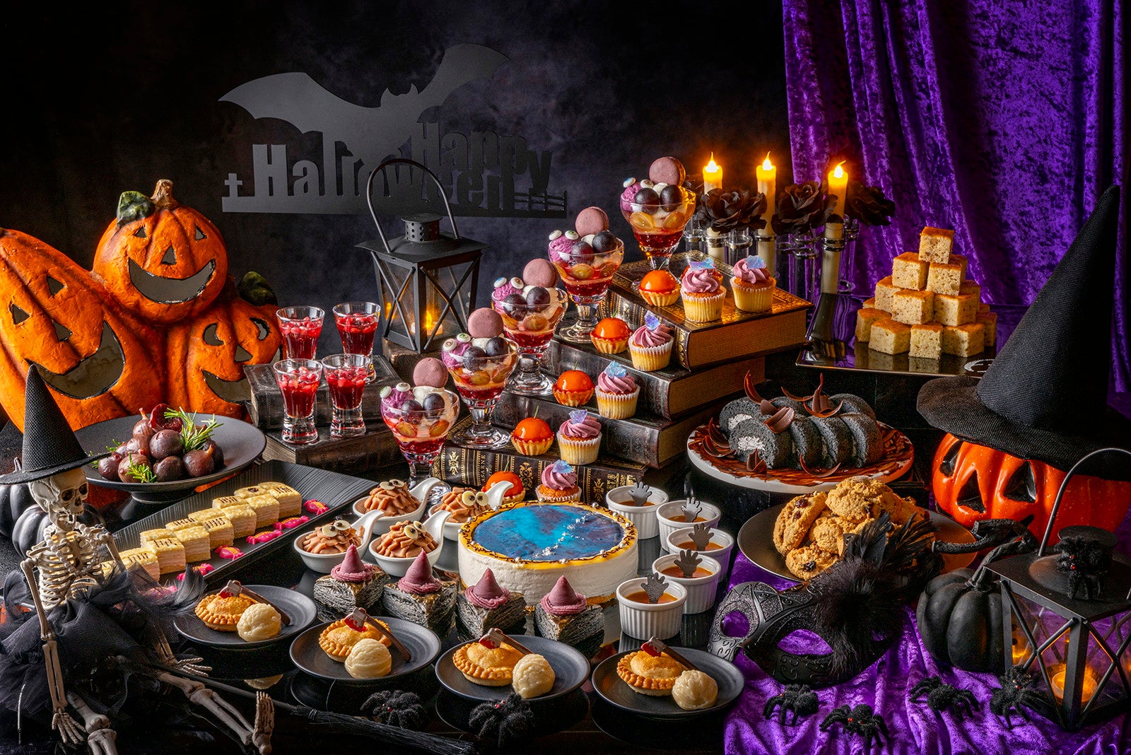 「ハロウィンスイーツビュッフェ2023」ヒルトン小田原で開催、魔法のスパイスで仕上げたケーキやパイ14種