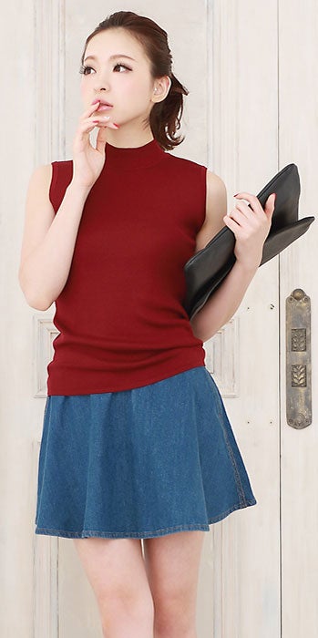 デニムフレアスカート「Pierrot」2,354円（税込）／画像提供：Pierrot