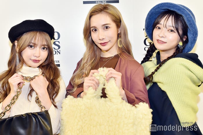 ヘラヘラ三銃士(左から)まりな、ありしゃん、さおりん(C)モデルプレス