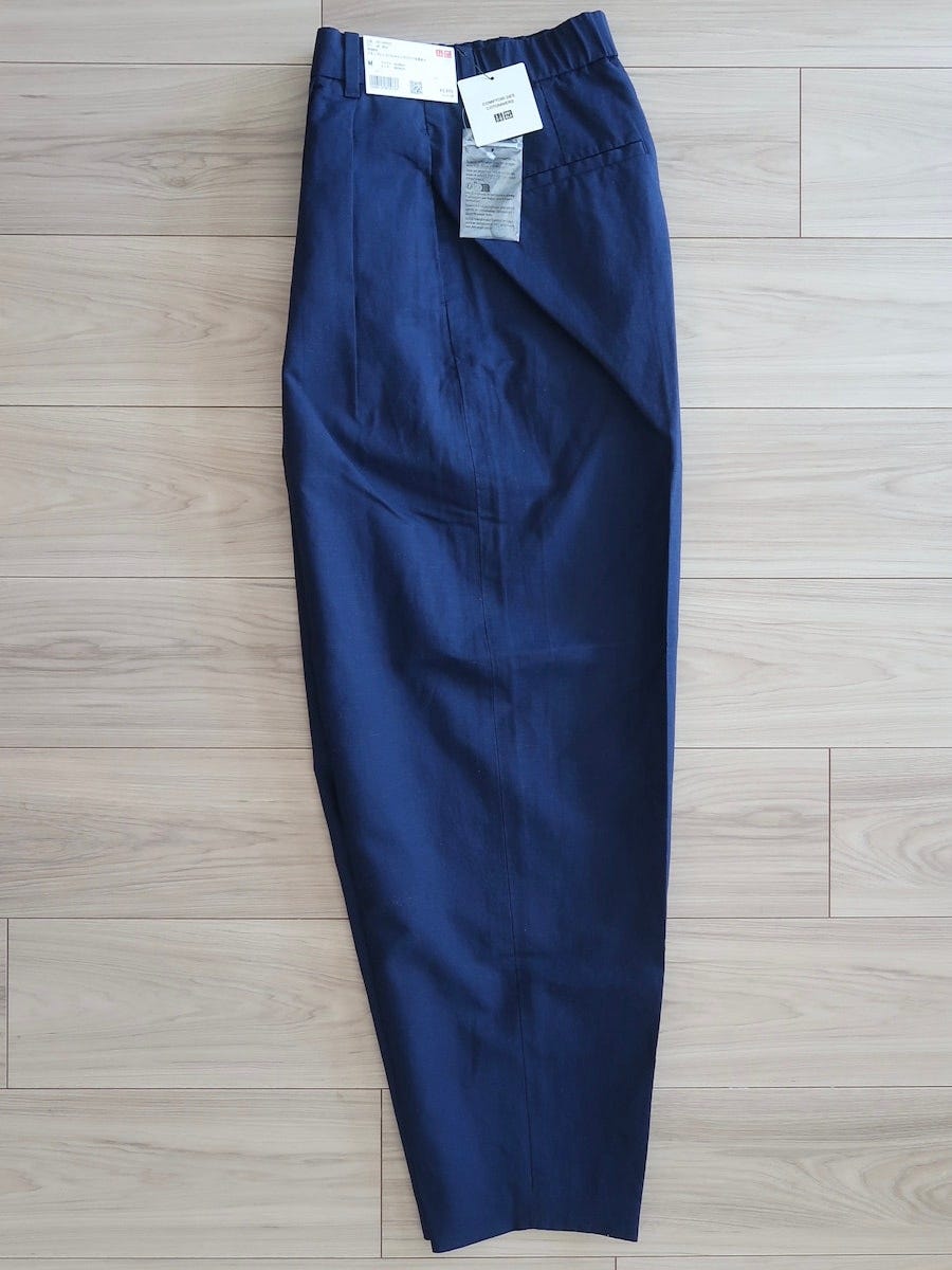 ユニクロ リネンブレンドバレルレッグパンツ 3990円(税込)