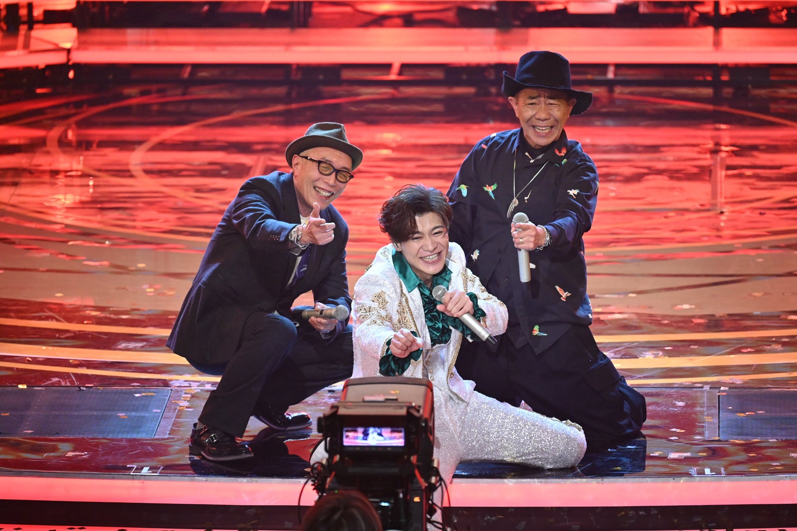 所ジョージ、新浜レオン、木梨憲武（提供写真）