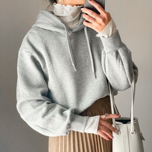 GU　パーカ　グレー