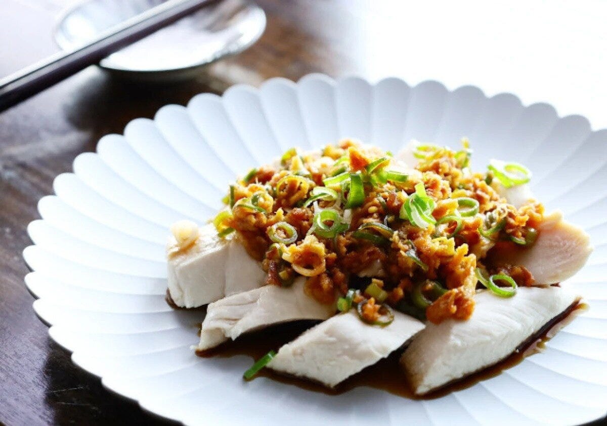 ささみの香味ダレ・よだれ鶏風 ささみの香味ダレ・よだれ鶏風