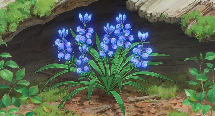 “魔女の花”夜間飛行 (C)2017「メアリと魔女の花」製作委員会