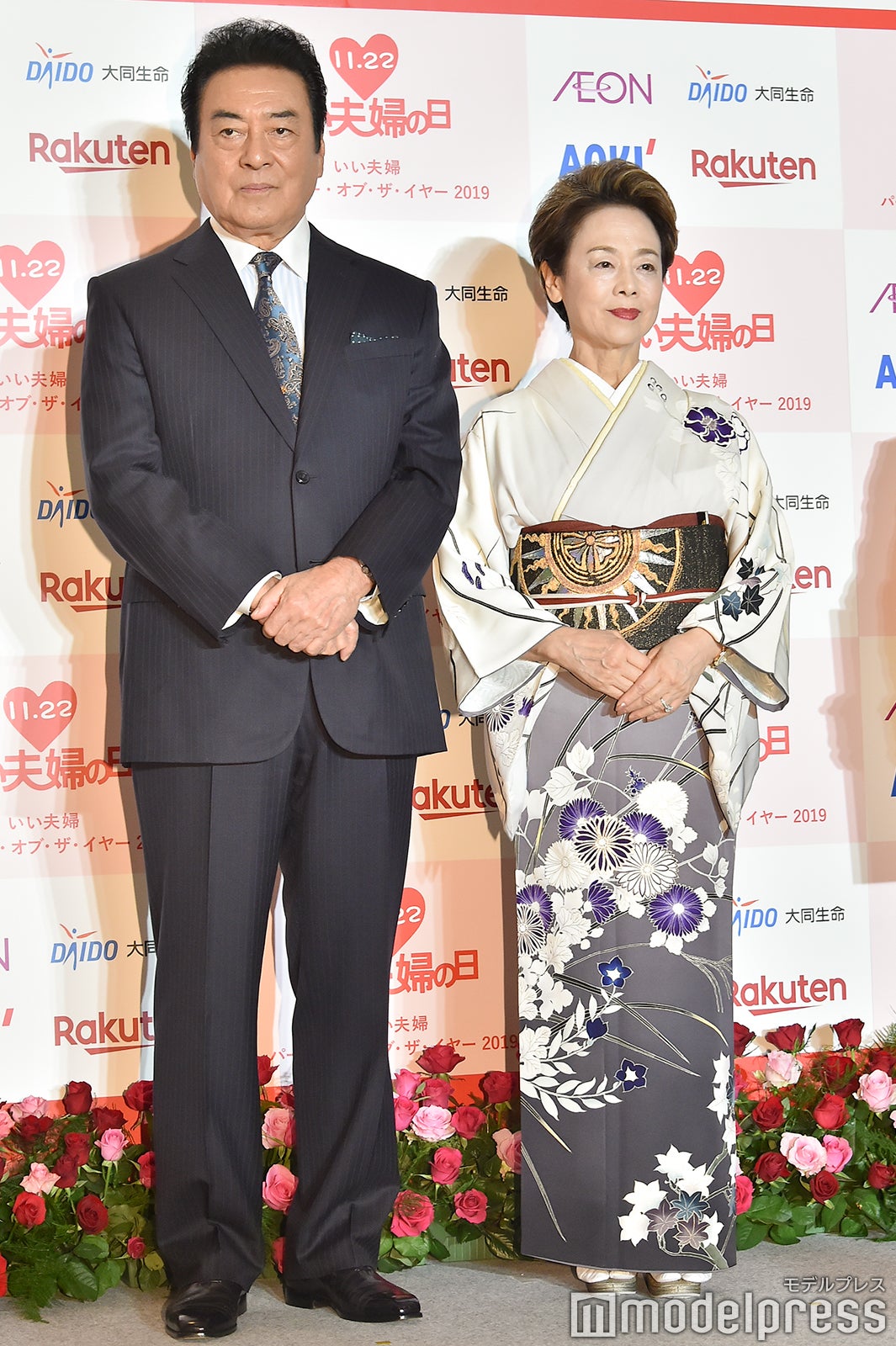 （左から）高橋英樹、高橋美恵子（C）モデルプレス