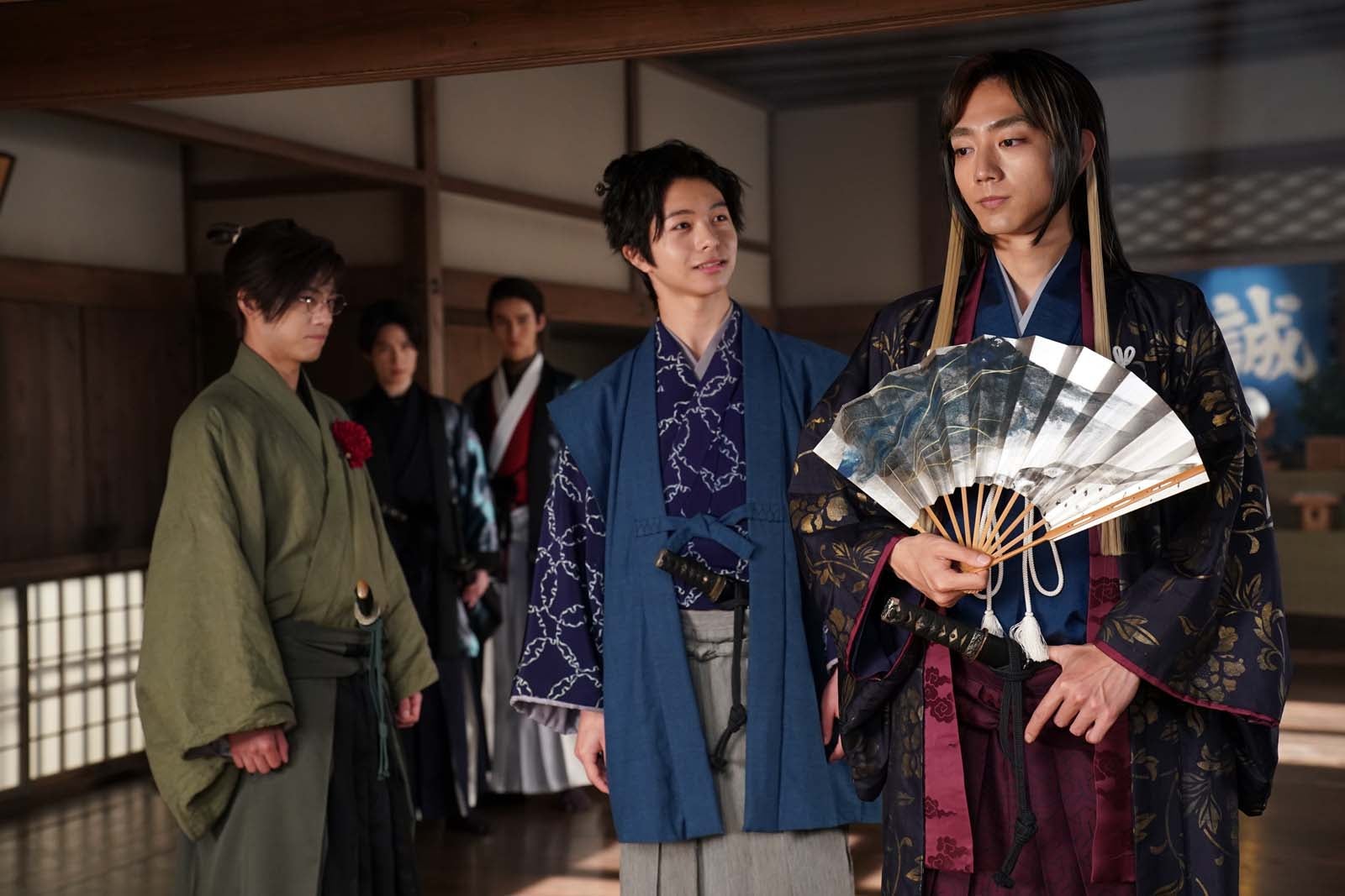 （左から）永田崇人、松本仁、駒木根葵汰「君とゆきて咲く～新選組青春録～」第13話より（C）テレビ朝日