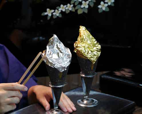 京都の金銀箔専門カフェ「箔匠 きんとぎん」輝くメニューはインパクト大