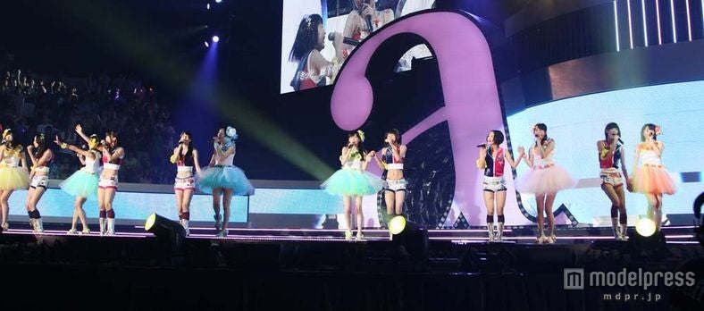 a-nationで一緒にパフォーマンスをするSKE48とHKT48