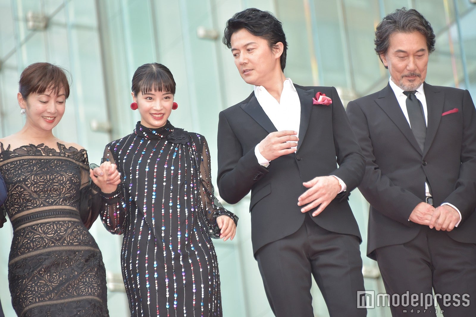 斉藤由貴、広瀬すず、福山雅治、役所広司 （C）モデルプレス