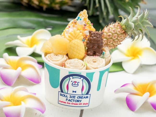 ご当地限定メニュー「パイナップル・シーサー」／画像提供：Something NEW