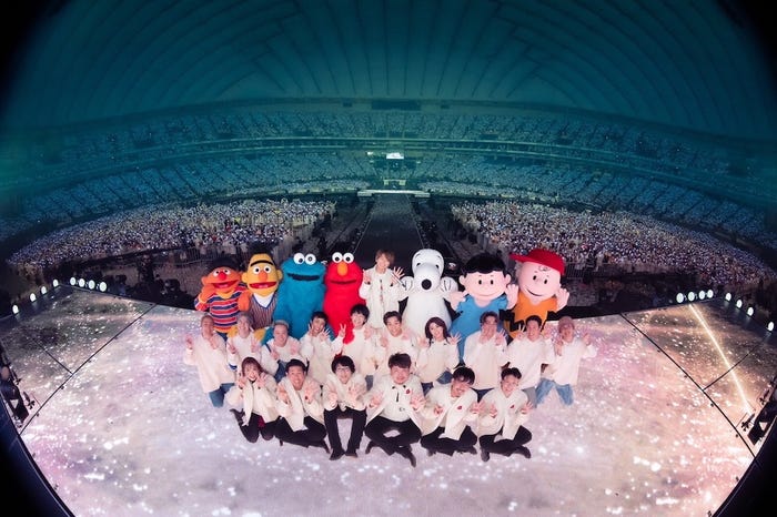 「Nissy Entertainment 4th LIVE ~DOME TOUR~at TOKYO DOME 2023.2.17」(C)TM & (C)2023 Sesame Workshop、(C)2023 Peanuts Worldwide LLC、(C)TM & (C) Universal Studios. All rights reserved