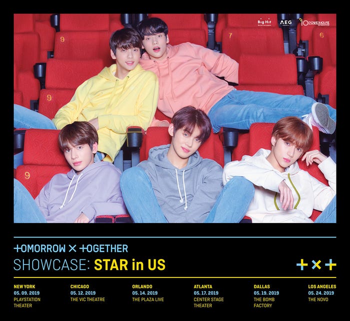 「TOMORROW X TOGETHER SHOWCASE:STAR in US」告知画像(提供画像)