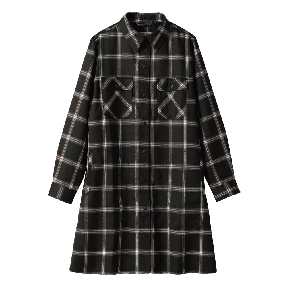 レディース高撥水ビエラシャツワンピース