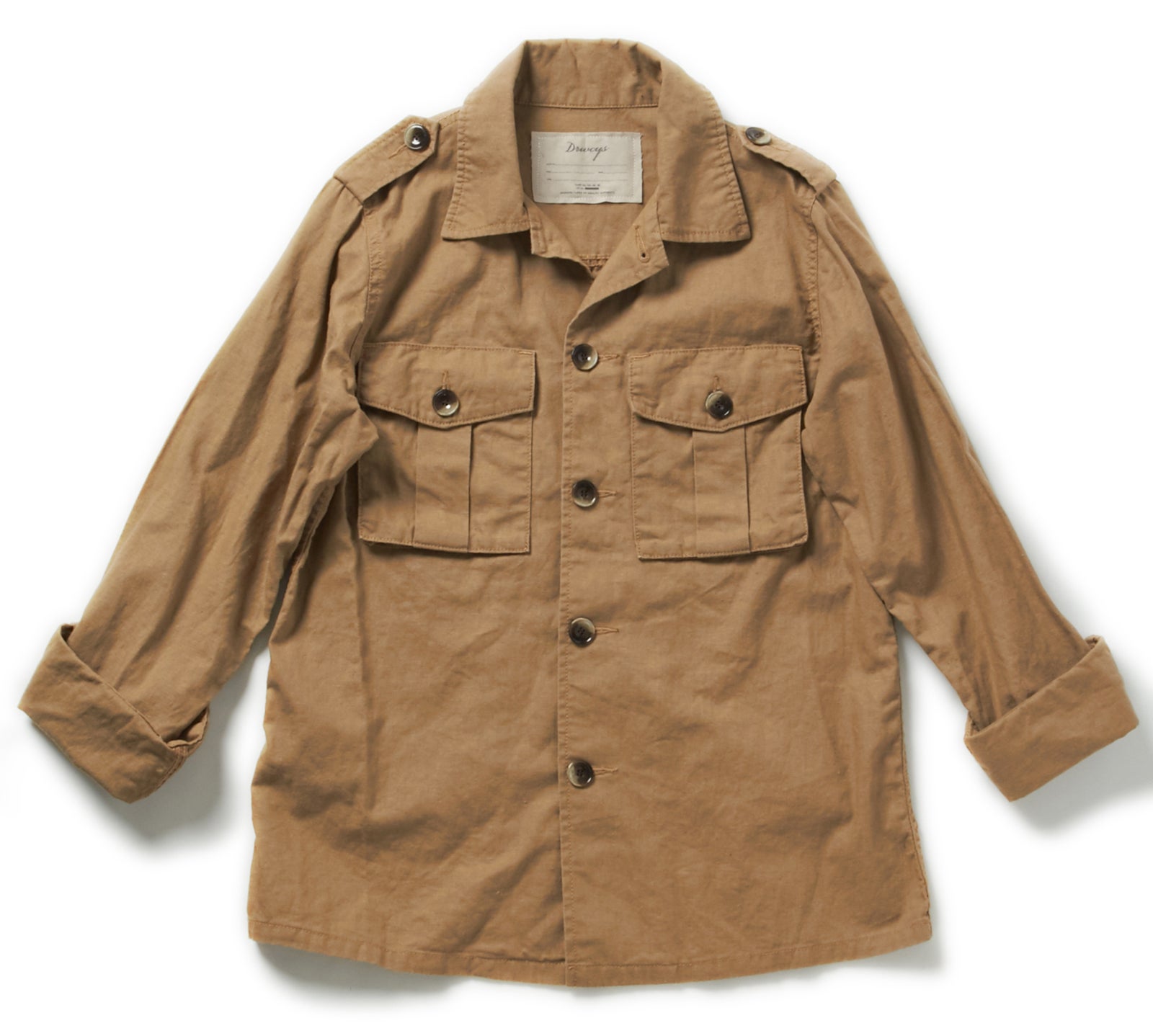 「DRWCYS」リネン混ミリタリージャケット／￥16,000→￥6,400 60％OFF