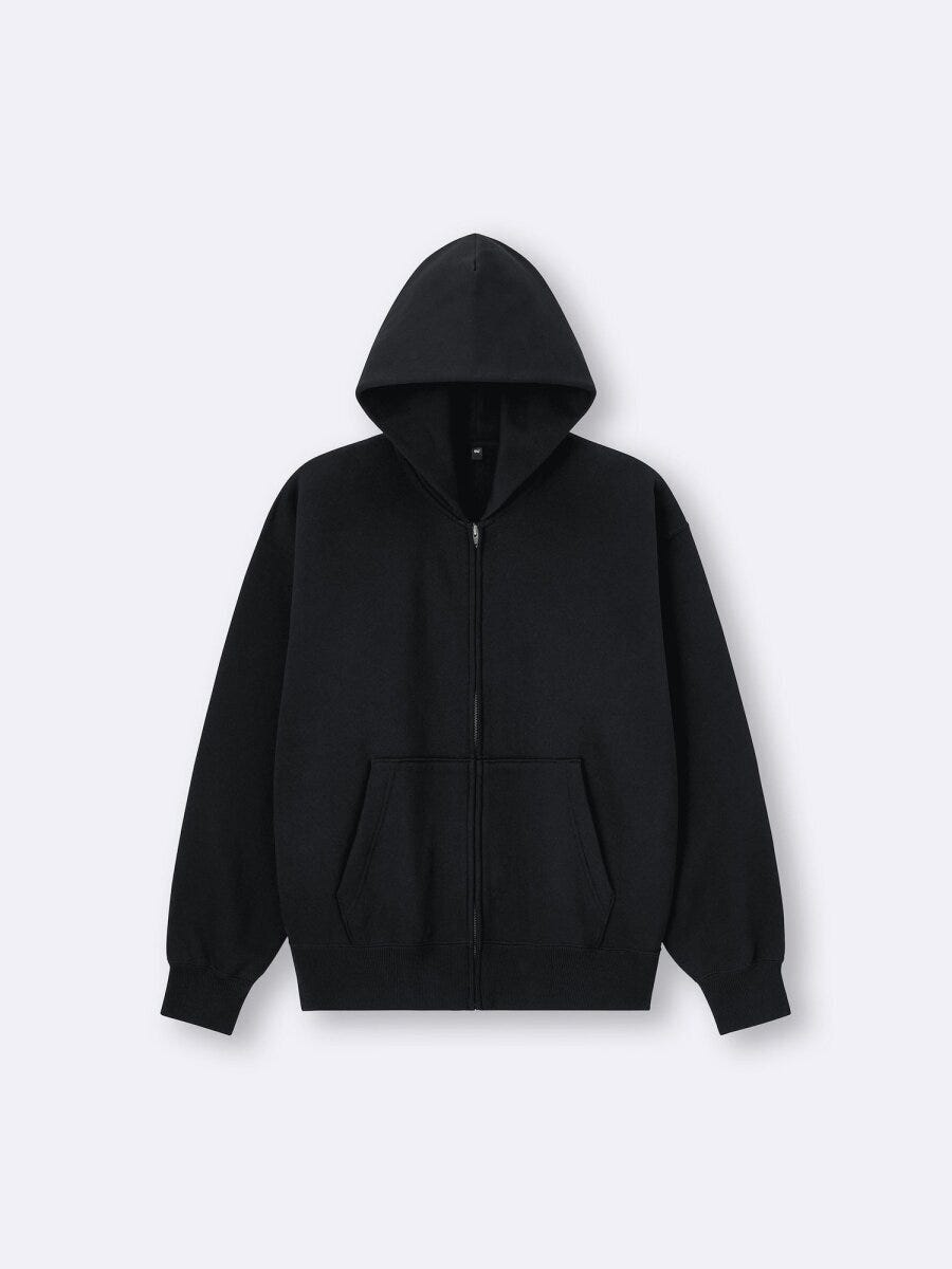 2026gu女性おすすめヘビーウェイトスウェットフルジップパーカ