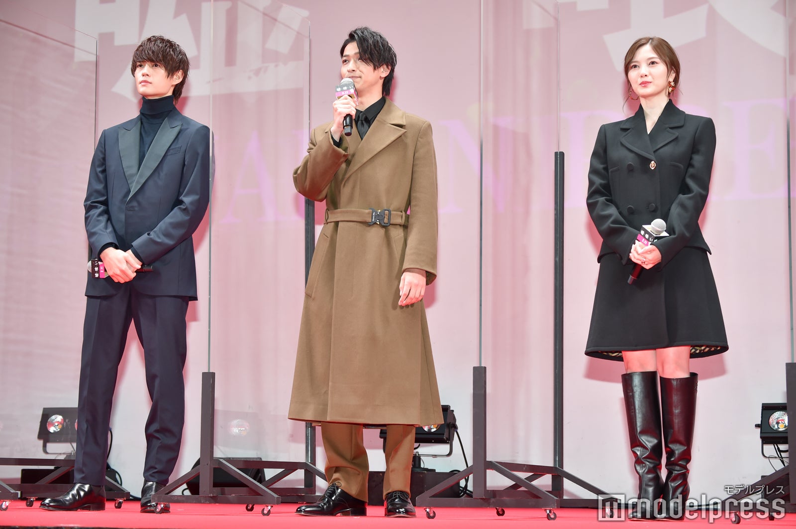 佐野勇斗、横浜流星、白石麻衣 （C）モデルプレス