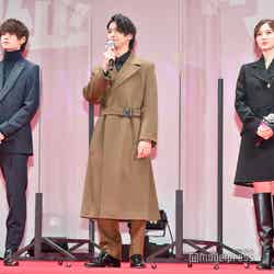 （左から）佐野勇斗、横浜流星、白石麻衣 （C）モデルプレス
