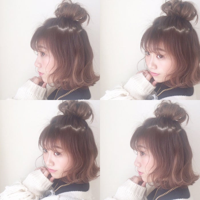 ボブ お団子スタイルは万能 どんなシーンにも使えるアレンジ集 モデルプレス