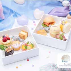 ちびちびうさまる おもちゃばこのプチフール 単品2,860円/スーベニアセット3,860円(C)sakumaru/LINE