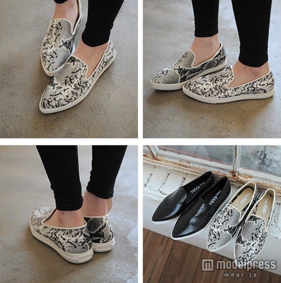 パイソン柄スリッポン「NETSTAR」4,000円(税込)