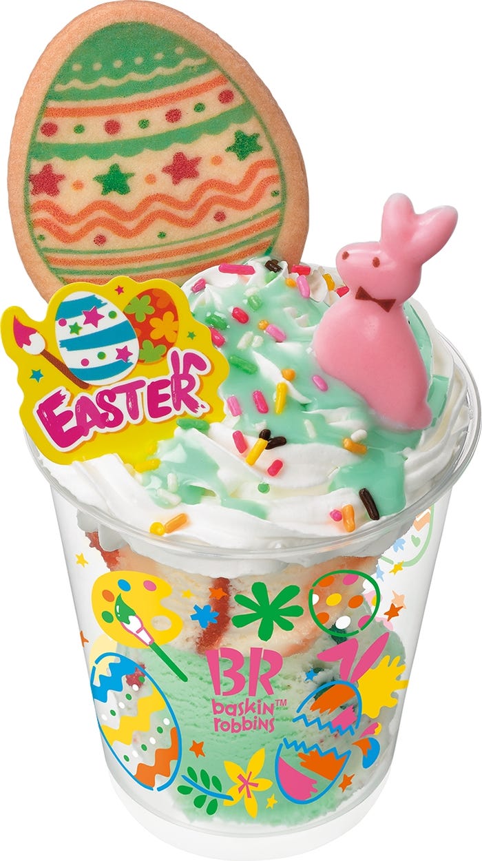 イースターサンデー グリーンコットンキャンディ/画像提供:B-R サーティワン アイスクリーム