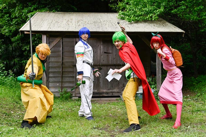 (左から)井浦新、三浦翔平、藤枝喜輝、窪塚愛流「SEIKAの空」より (C)テレビ朝日